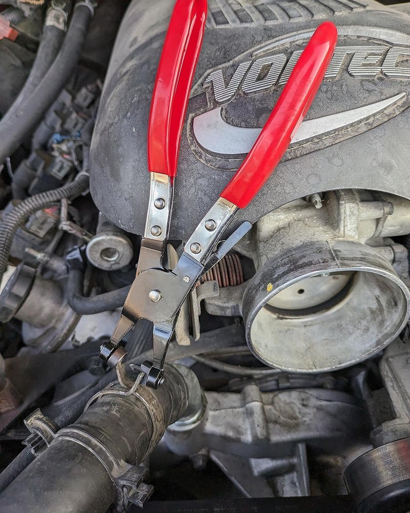 LANBEAUTIFY Hose Clamp Plier Repair Tool Swivel Flat Band for Removal and Installation of Ring-Type or Flat-band Hose Clamps - Hose Clamp Pliers Automotive - Image 5